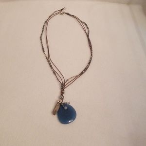 Silpada ss bronze howlite necklace